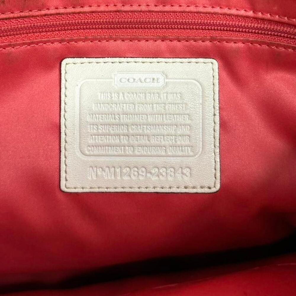 Coach Poppy Sequin Striped Tote Shoulder Bag From Early 2000s With Hand Tag - Picture 3 of 8